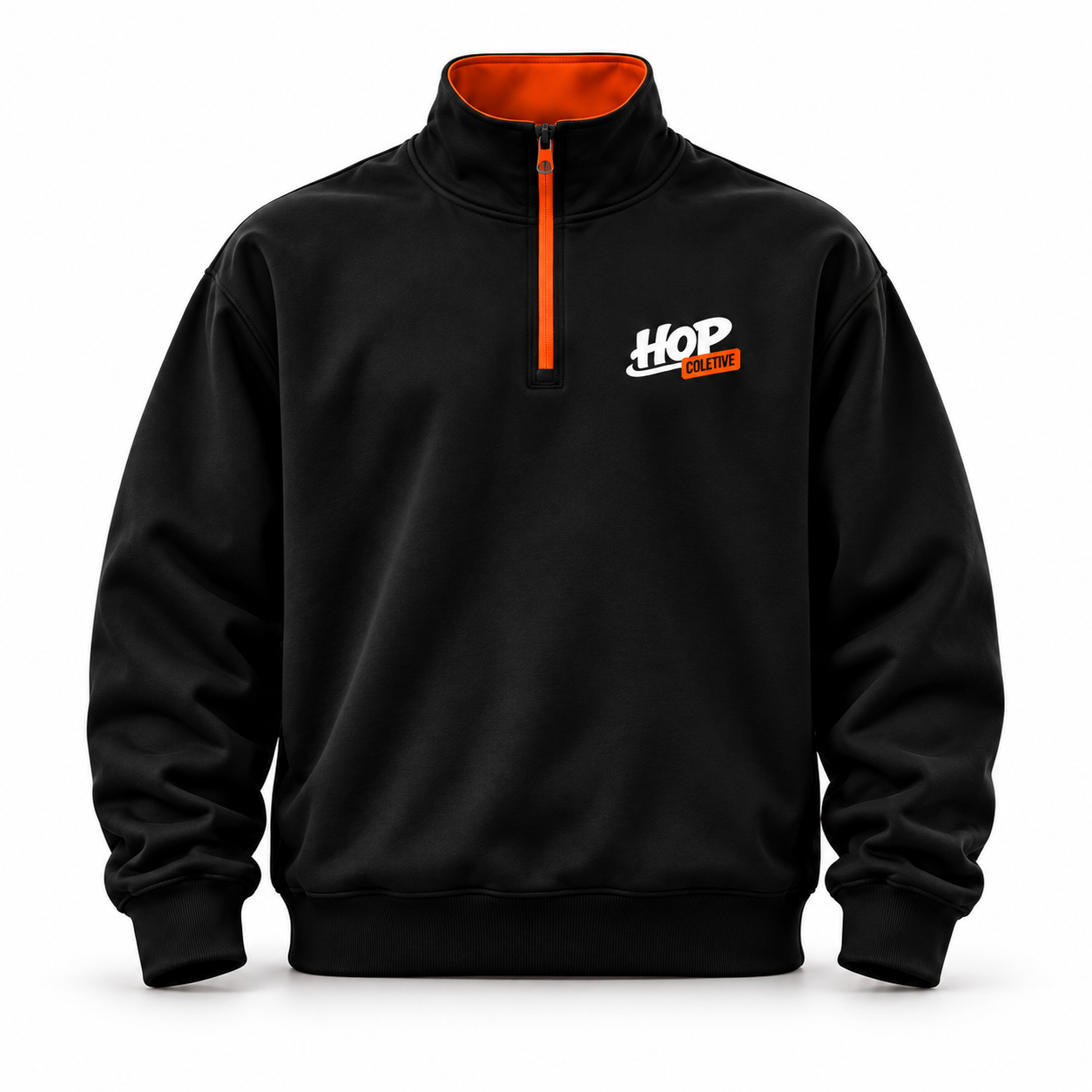 Moletom quarter-zip personalizado Hop Coletive